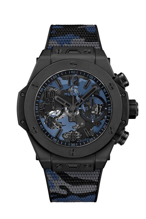 camo hublot watch|Big Bang Unico All Black Blue Camo 44 mm .